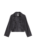 Marc O'Polo Velourslederjacke im Trench-Stil relaxed in Blue Graphite
