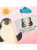 Mr. & Mrs. Panda Badematte Pinguin Pärchen mit Spruch in Weiß