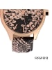 Oozoo Analog-Armbanduhr Oozoo Timepieces schwarz, hellbraun groß (ca. 42mm)