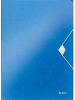 Leitz Eckspannmappe Wow A4 PP mit Klappen blau metallic