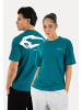 SMILODOX Unisex Oversize T-Shirt Tane in Petrol