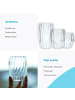 Intirilife Doppelwandiges Thermo Glas 210ml Teeglas Kaffeeglas Isoliert in Transparent