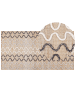 Beliani Kurzflor SOGUT in Beige/Weiß/Schwarz - (W) 80 x (H) 80 x (L) 150 cm