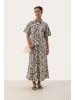 PART TWO Hemd kurzarm TimianPW Gerade Passform in Nature Leopard Print