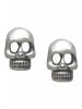 Gemshine Ohrstecker Gothic Totenkopf Totenschädel in silver coloured