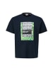 S. Oliver Print T-Shirt für Herren in uni