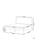 Beliani Doppelbett CLAIRAC in Braun - (W) 167 x (H) 100 x (L) 208 cm