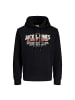 Jack and Jones Hoodie JJELOGO Sweat Hood 2 col 25/26 in Schwarz