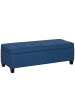 HOMCOM Sitzbank in Blau 125L x 49B x 41,5H cm