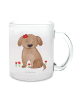 Mr. & Mrs. Panda Große Teetasse Hund Dame ohne Spruch in Transparent