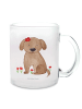 Mr. & Mrs. Panda Teetasse Hund Dame ohne Spruch in Transparent