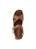 Les Tropéziennes par M Belarbi Les Paolita – Ledersandalen mit Absatz Braun