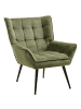Beliani Sessel BELLINGMO in Grün/Schwarz - (W) 75 x (H) 85 x (L) 60 cm