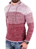 RESLAD Strickpullover Colorblock in bordeaux