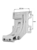 MCW 2er-Set Wandhalterung für Markise H122, H123, Anthrazit
