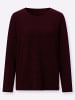 WITT WEIDEN Rundhals-Shirt in bordeaux-meliert
