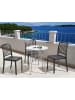 Beliani Runder Tisch TALTAL in Grau - (W) 64 x (H) 76 x (L) 64 cm