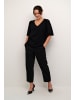 Kaffe Kurzarm-Bluse KAmina Loose fit in Black Deep