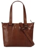 SPIKES & SPARROW Shopper echt Leder in cognac