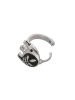 IZIA Women Earrings in Silver Black