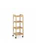 relaxdays Badregal in Natur - (B)35 x (H)97 x (T)31 cm
