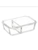 5five Simply Smart Lunchbox aus Glas mit 2 Fächern, 1,1 l in Transparent, 21 x 15 x 7,5 cm