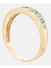 Diamant L'éternel Eternity-Ring aus 375 Gelbgold mit Diamant mit Smaragd