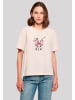 F4NT4STIC Everyday Tee Niedlicher Hase mit Schleife in pink