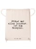 Mr. & Mrs. Panda Gymnastiktasche Früher war alles leichter.... m... in Creme