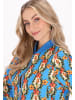 IZIA Women Jacket in royal blue multicolor