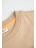 Coccodrillo Baumwoll-T-Shirt mit kurzen Ärmeln in beige