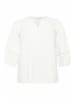 KAFFE curve Langarm-Bluse KClilje in Chalk