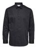 SELECTED HOMME Hemd SLHSLIMETHAN in Schwarz