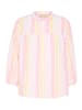 CULTURE Langarm-Bluse CUbeha Relaxed fit in Pink/Yellow/Lavender Stripe