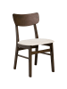 Beliani 2er-Set Esszimmerstuhl ANOKA in Beige/Braun