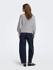 ONLY Klassischer ONLY Pullover mit Langarm in Light Grey Melange