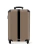 NoBoringSuitCases Suitcase, Handgepäck, Koffer, Reisekoffer Beige schwarz