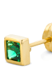 Diamant L'éternel Ohrringe aus 375 Gelbgold mit Smaragd