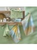 Erwin Müller Baumwolle, Jacquard Geschirrtuch 2er-Pack in grün-blau-beige