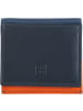 DuDu Geldbörse Leder 9,5 cm in navy