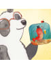 Mr. & Mrs. Panda Glas-Untersetzer Hummer Weizen Design ohne Spruch in Weiß