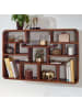KADIMA DESIGN Wandregal | Sheesham Massiv, 80x55x15cm, Schwebend