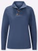 Sieh an! Langarm-Pullover in jeansblau