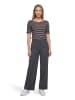 Betty Barclay Basic Shirt kurzarm in Taupe/Black