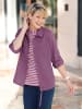 Sieh an! Cord-Bluse in violett