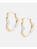 Vanlere Creolen aus 375 Gelbgold Herz-Design