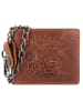 Greenburry Vintage Cafe-Racer Geldbörse RFID Leder 12 cm braun