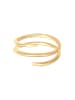 Elli Ring 925 Sterling Silber Geo, Twisted in Gold