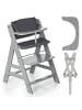 Hauck Hochstuhl Alpha Plus - im Sparset inkl. Sitzkissen in gray