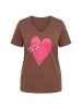 MIAMODA Shirt in cognac braun